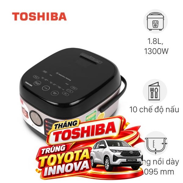 Nồi cơm điện cao tần Toshiba 1.8 lít RC-18IX1PV