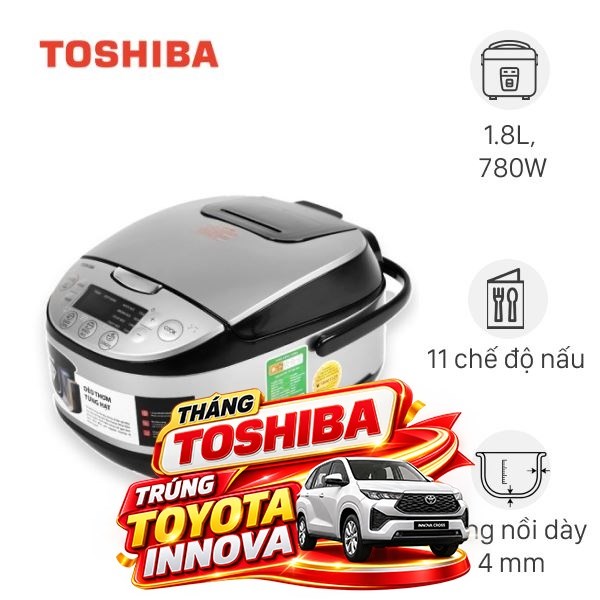 Nồi cơm điện tử Toshiba 1.8 lít RC-18DR2PV(K)