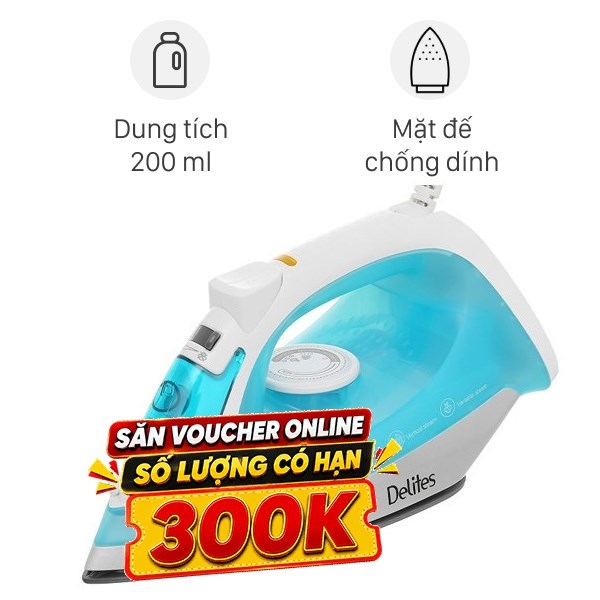 Bàn ủi hơi nước Delites ES-2472 1740W