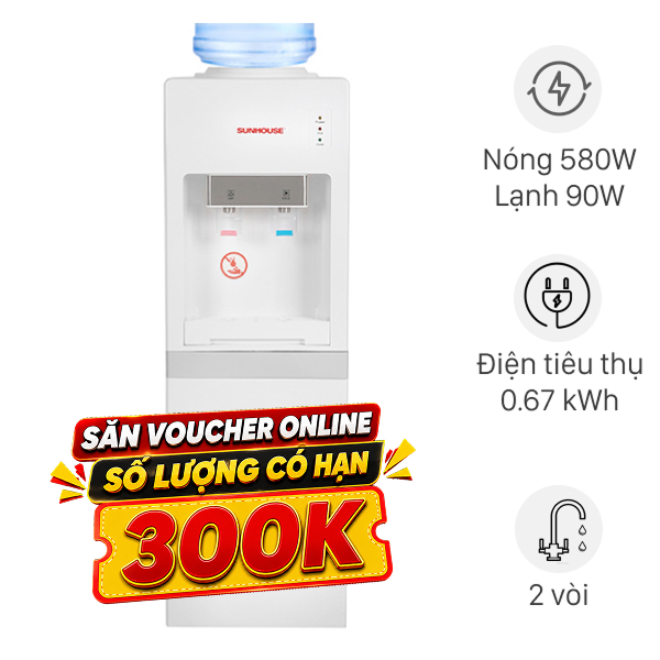 Cây nước nóng lạnh Sunhouse SHD9612 670W