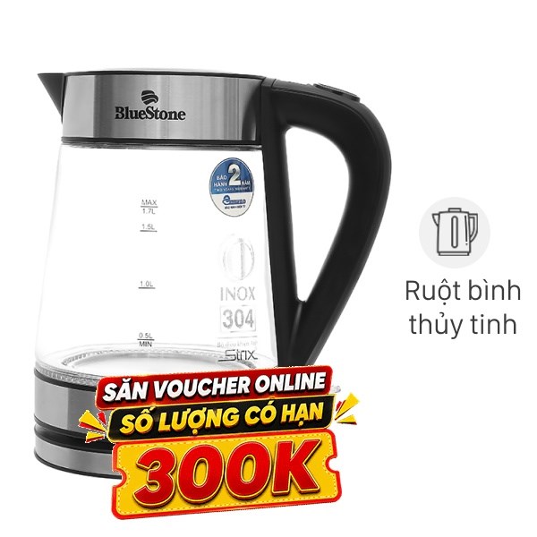 Bình đun siêu tốc BlueStone 1.7 lít KTB-3426