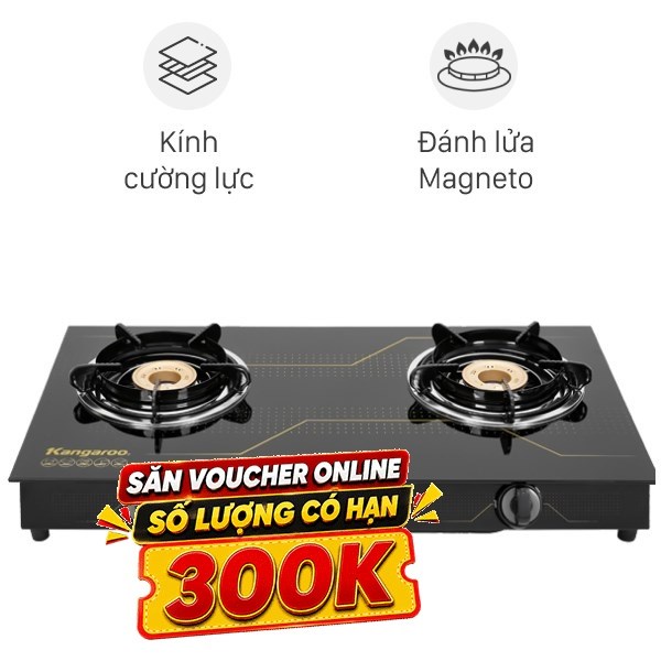 Bếp ga đôi Kangaroo KG516M