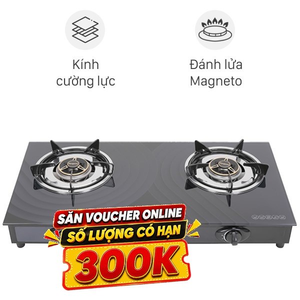 Bếp ga đôi Kangaroo KG519M