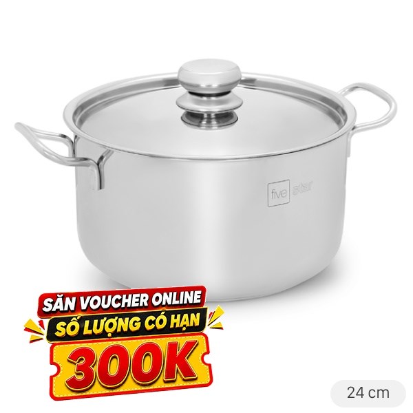 Nồi inox 3 đáy Fivestar FSN24-SW