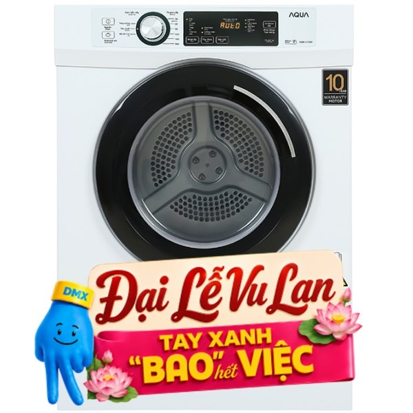 Máy sấy thông hơi Aqua 7 Kg AQH-V700FW