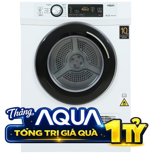 Máy sấy thông hơi Aqua 7 Kg AQH-V700FW