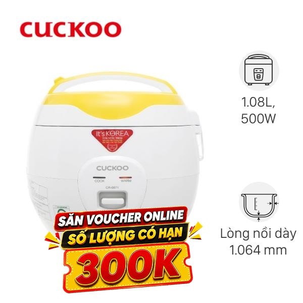 Nồi cơm nắp gài Cuckoo 1.08 lít CR-0671