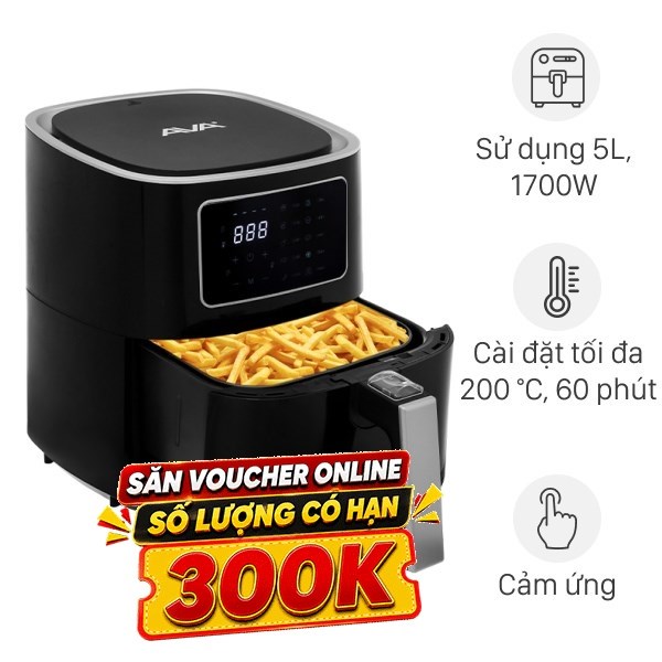 Nồi chiên không dầu AVA 5 lít AF40155D