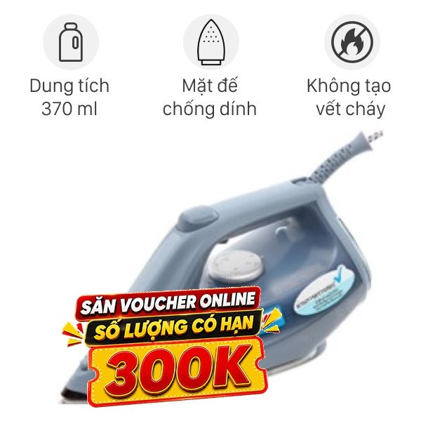Bàn ủi hơi nước Electrolux E7SI1-80DB 2600W