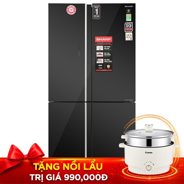 Sharp Inverter 572 lít SJ-FXP640VG-BK