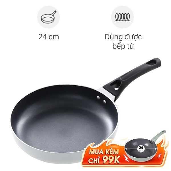 Chảo nhôm chống dính đáy từ Elmich Smartcook SM5706MN