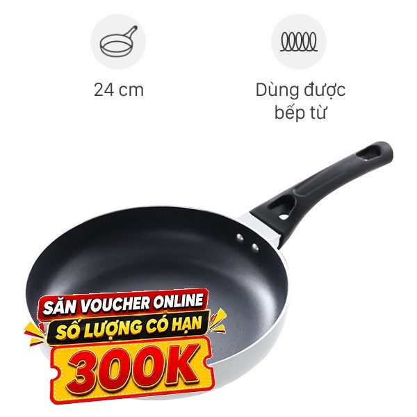 Chảo nhôm chống dính đáy từ Elmich Smartcook SM5706MN