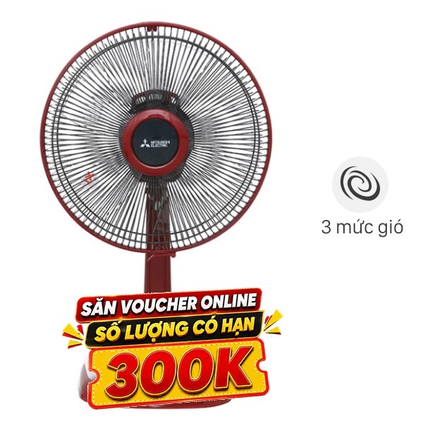 Quạt bàn Mitsubishi Electric  5 cánh D12-GA CY-RD 37W