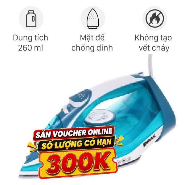 Bàn ủi hơi nước Dmax HJ-8062 2400W