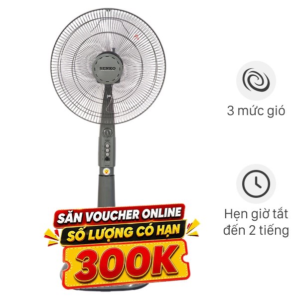 Quạt đứng Senko  3 cánh DH1600 47W