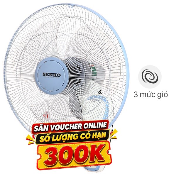 Quạt treo tường Senko 3 cánh TC1626 47W