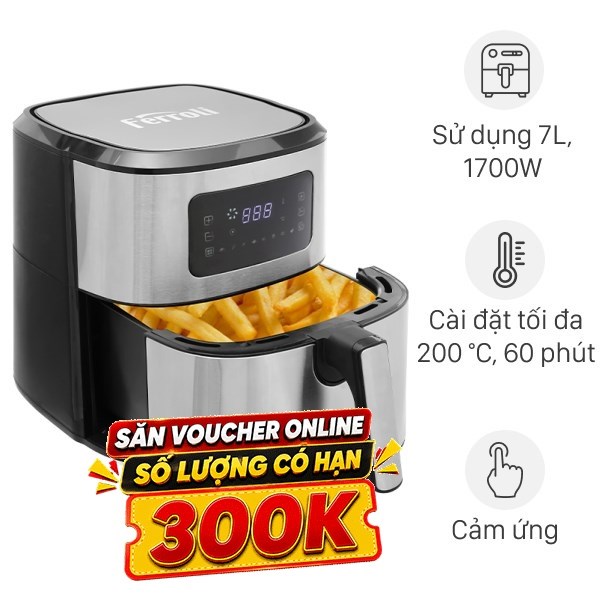 Nồi chiên không dầu Ferroli 7 lít FAF-7.0D