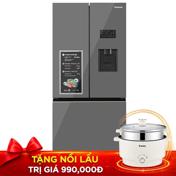 Panasonic Inverter 495 lít PRIME+ Edition NR-CW530XMMV