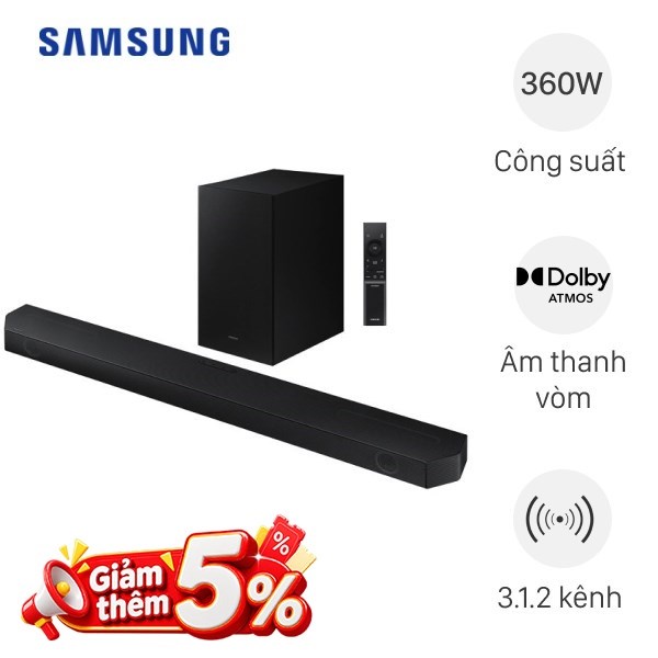 Bộ loa thanh Samsung HW-Q630B 360W