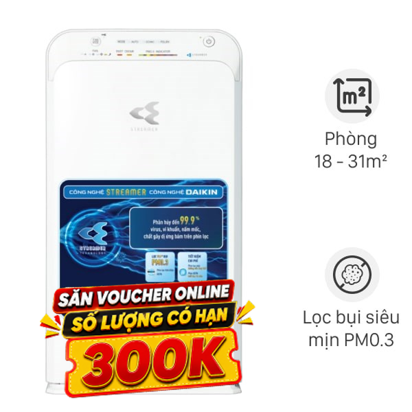 Máy lọc không khí Daikin MC40UVM6-7 23W