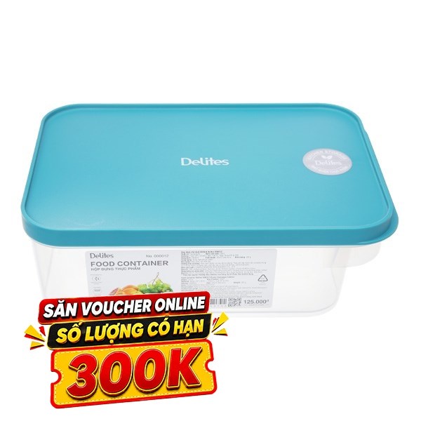 Hộp đựng thực phẩm nhựa Delites 000012