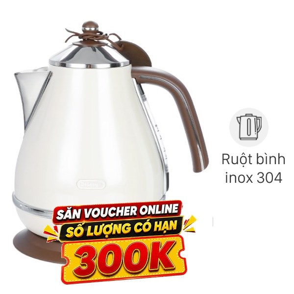 Bình đun siêu tốc Delonghi 1.7 lít KBOV2001.BG