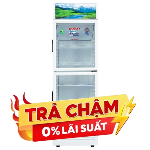 Tủ mát 2 cánh Sanaky Inverter 340 lít VH-408W3L