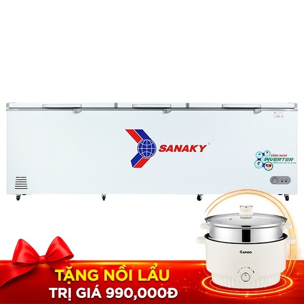 Tủ đông Sanaky Inverter 900 lít VH-1199HY3