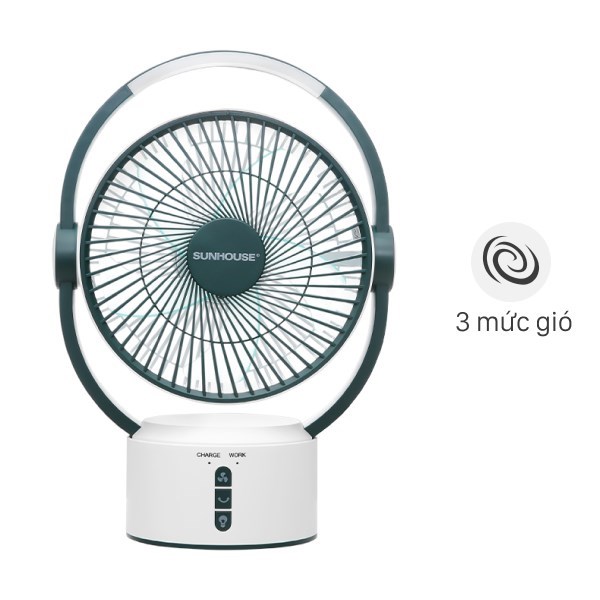 Quạt sạc điện Sunhouse  5 cánh SHD7116 25W