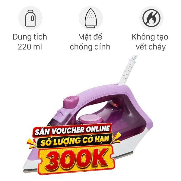 Bàn ủi hơi nước Tefal FV1955E0 1400W