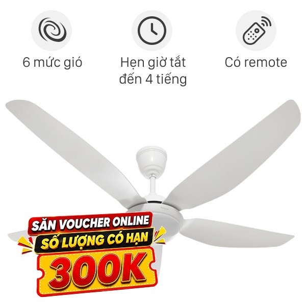 Quạt trần Kangaroo 5 cánh KG722DC 50W