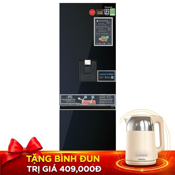 Panasonic Inverter 325 lít NR-BV361WGKV