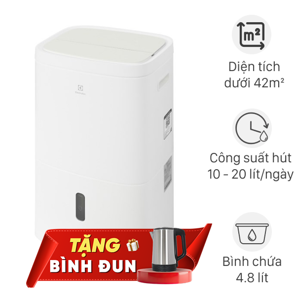 Máy hút ẩm Electrolux EDH10TRBW1 220W