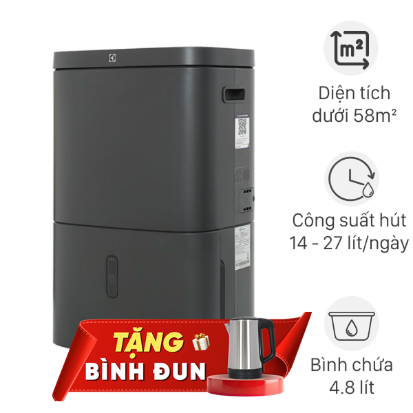 Máy hút ẩm Electrolux EDH14TRBD2 305W