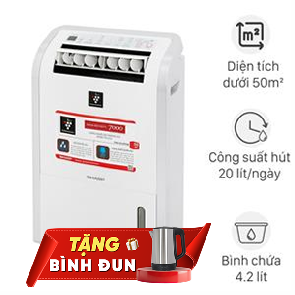 Máy hút ẩm Sharp DW-D20A-W 410W