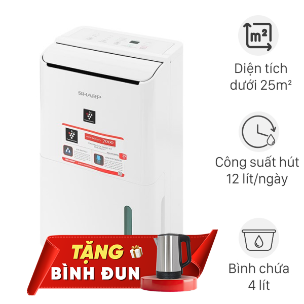 Máy hút ẩm Sharp DW-D12A-W 240W