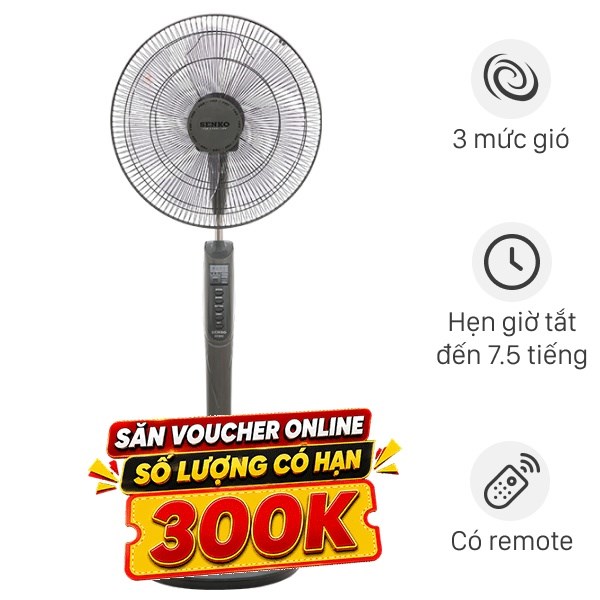 Quạt đứng Senko  7 cánh DR1608 65W