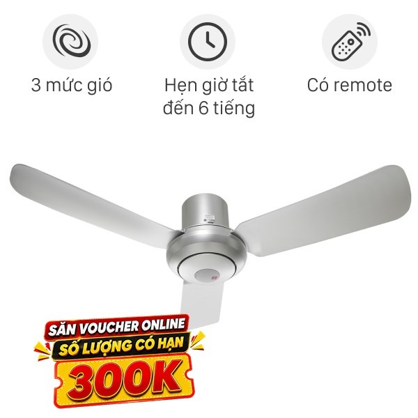 Quạt trần KDK 3 cánh M11SU(SIL) 54 W