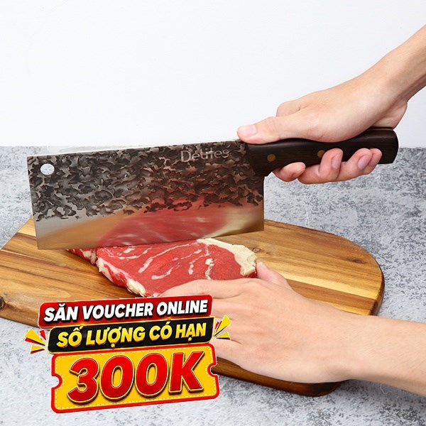 Dao chặt inox Delites CW-KF22