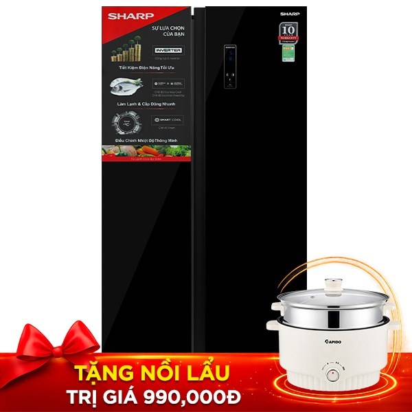 Sharp Inverter 532 lít SJ-SBX530VG-BK
