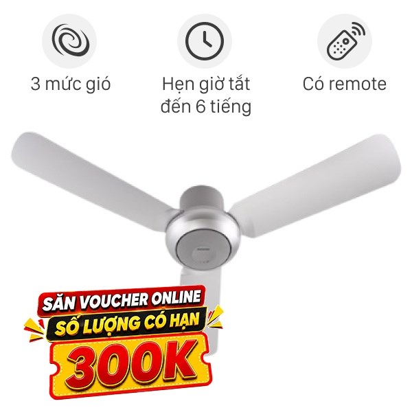 Quạt trần Panasonic 3 cánh F-48CZL 55W