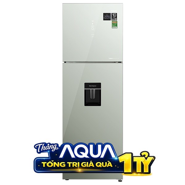 Tủ lạnh Aqua Inverter 347 lít AQR-T390FA(WGM)