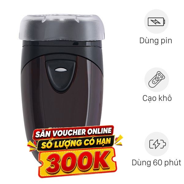 Máy cạo râu khô Philips PQ206 - Màu đen nâu