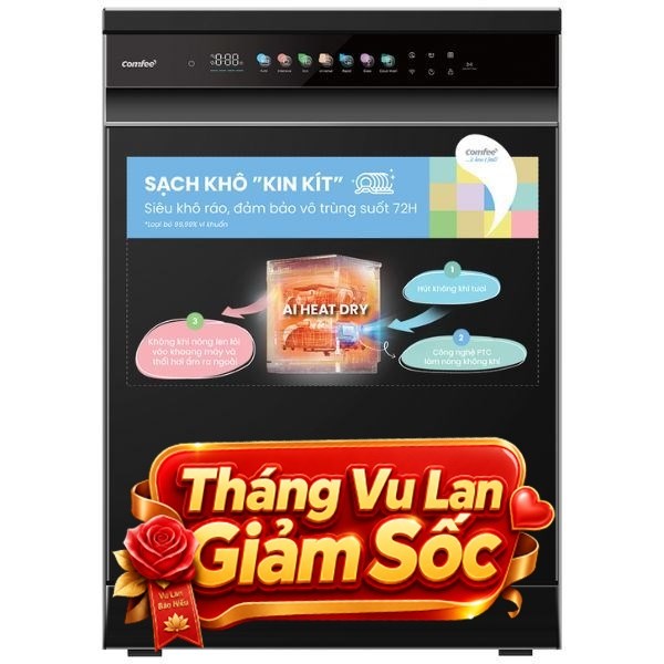 Máy rửa chén độc lập Comfee CDWEF1533GB-WU-VN