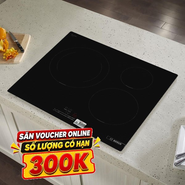 Bếp từ 3 vùng nấu âm Bosch PUJ611BB5E 4600W