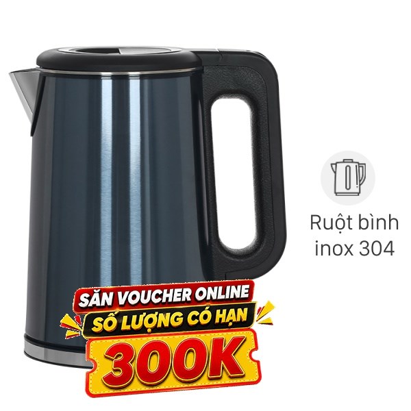 Bình đun siêu tốc Rapido 1.7 lít RK1717