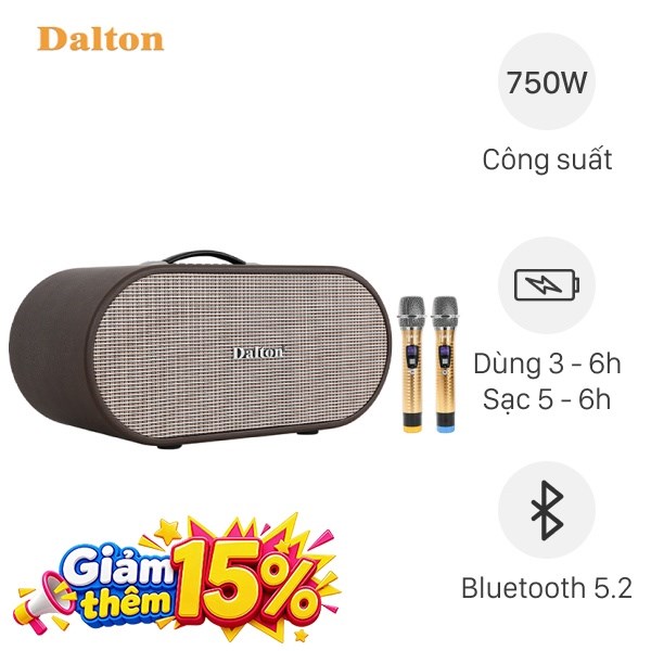 Loa karaoke xách tay Dalton K220C