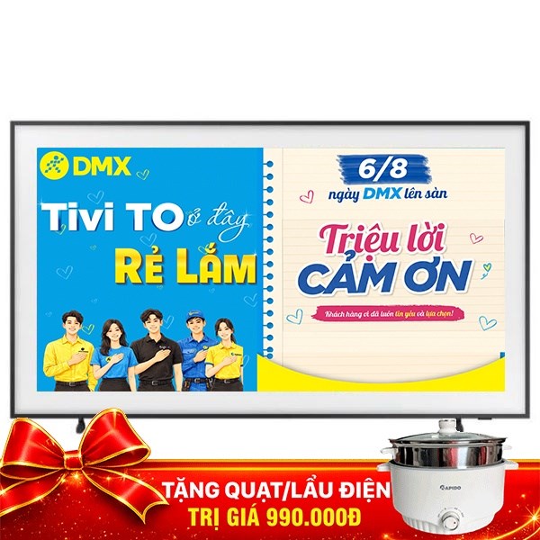 Smart Tivi Khung Tranh The Frame QLED Samsung AI 4K 75 inch QA75LS03D