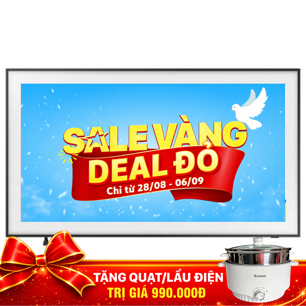 Smart Tivi Khung Tranh The Frame QLED Samsung AI 4K 75 inch QA75LS03D