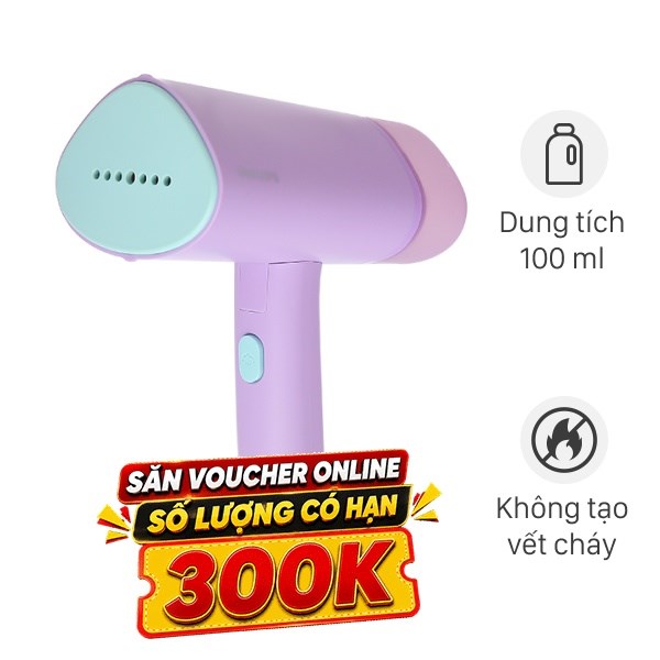 Bàn ủi hơi nước cầm tay Philips STH3010/30 1090W